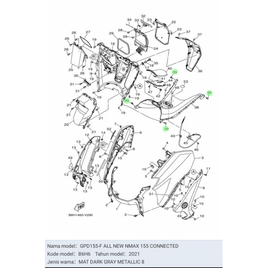 BAUT BODY BODI SEKRUP BODI YAMAHA 97702 50016