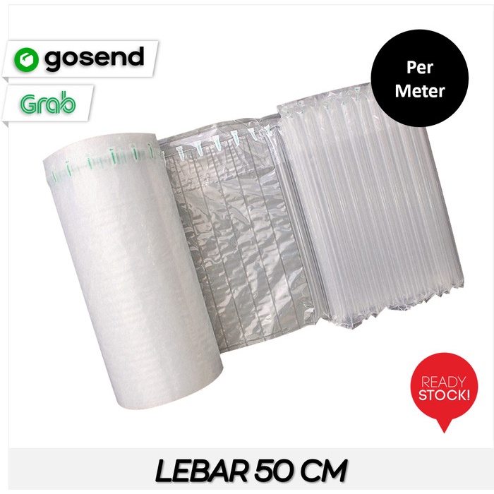 

Ginger- Poly Air Bubble Wrap 50 cm Inflatable Bag / Meter