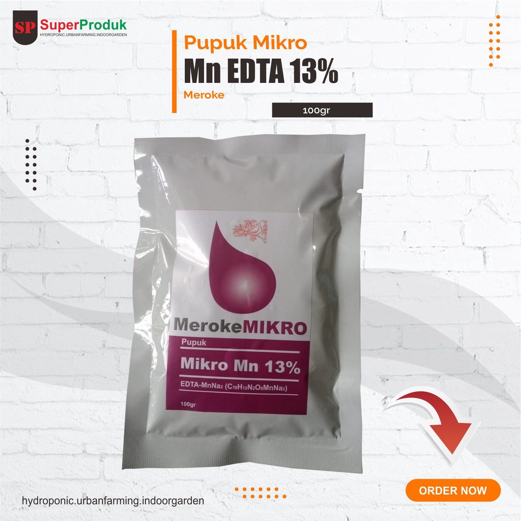 Pupuk Mn EDTA-Manganese Chelate-Mangan Chelate 13%@100gr
