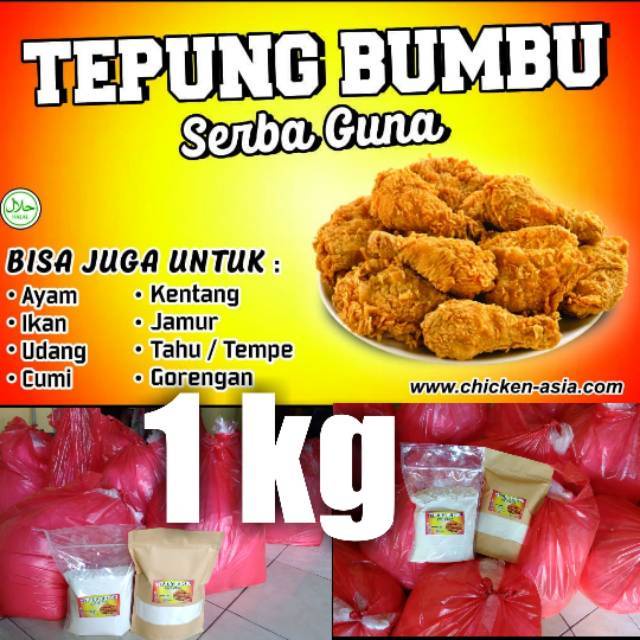 

Tepung bumbu Tepung chicken tepung krispy tepung jamur tepung tahu tepung ayam