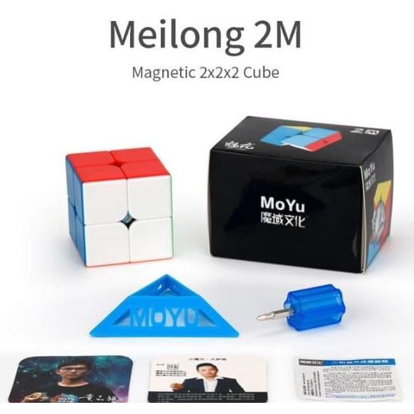 Rubik 2x2 Moyu Meilong 2M Magnetik - Rubik 2x2 Magnet - Rubik Magnetic