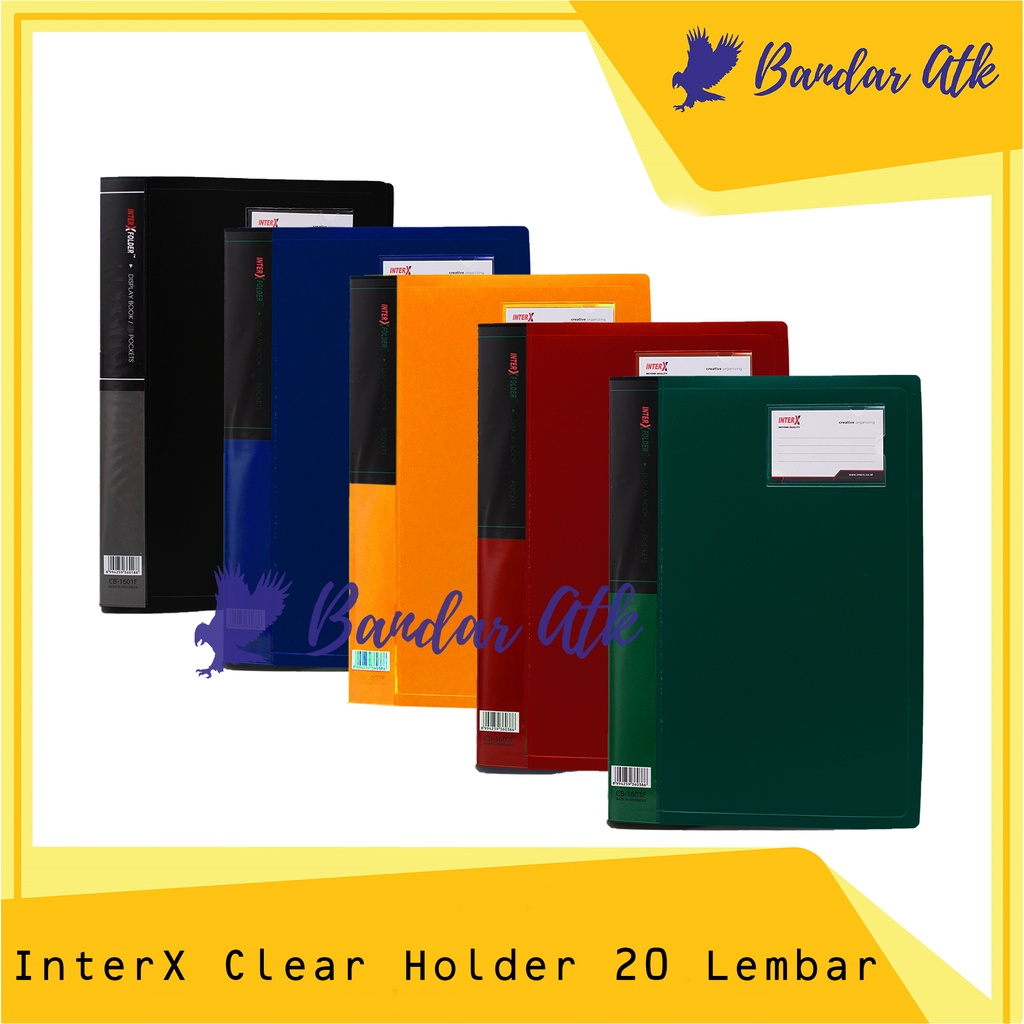 

INTER X Clear Holder 20 Lembar Folio F4 / Dokumen Keeper [1 PCS]