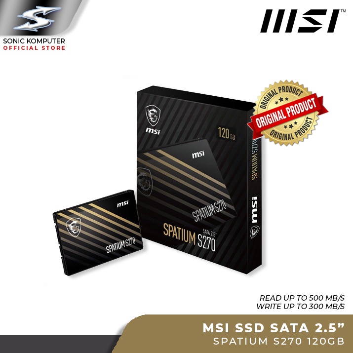 MSI SSD Spatium S270 120GB Sata 3 SSD 120 GB 2.5&quot;