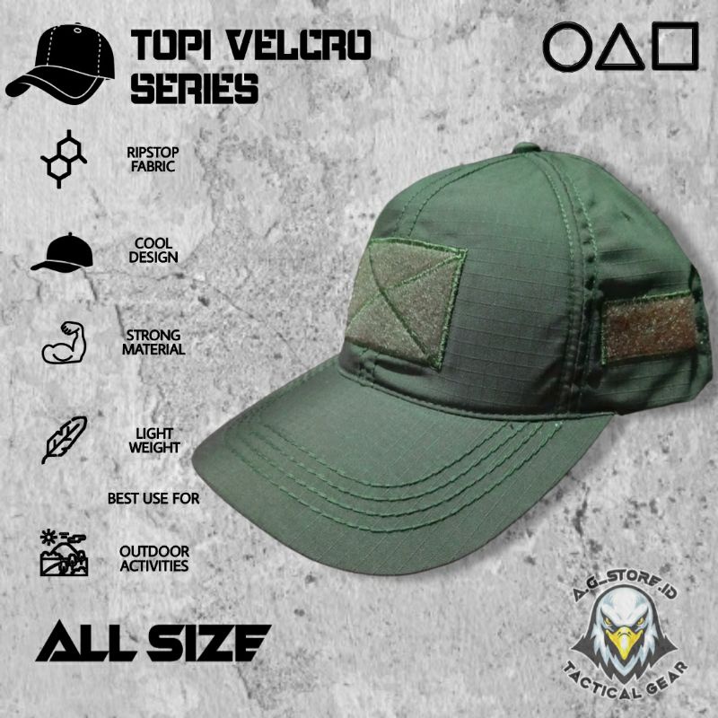 Topi Tactical - Topi Tactikal - Topi Velcro - Topi Army - Topi Baseball