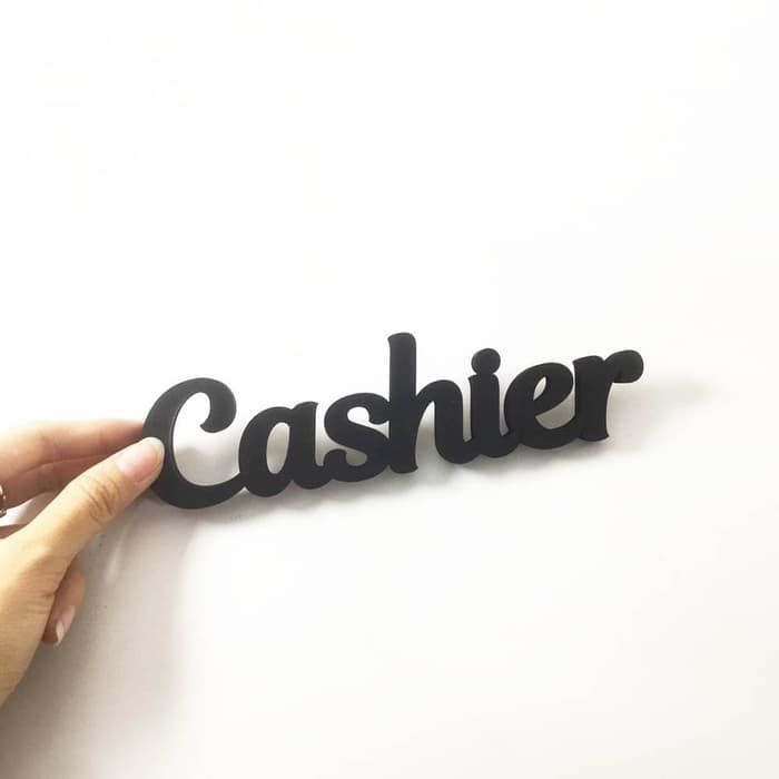 Table Sign Letter | Cashier | 25 cm