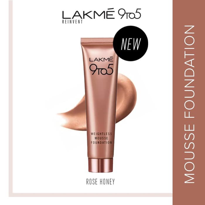 Lakme 9to5 Reinvent Weightless Mousse Foundation - Rose Honey