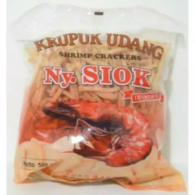 

Krupuk udang stick ny.siok 500gr