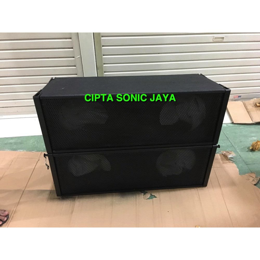 Box Speaker Line Array 10 Inch Tekstur Jeruk Lengkap Braket Import Plus Pin