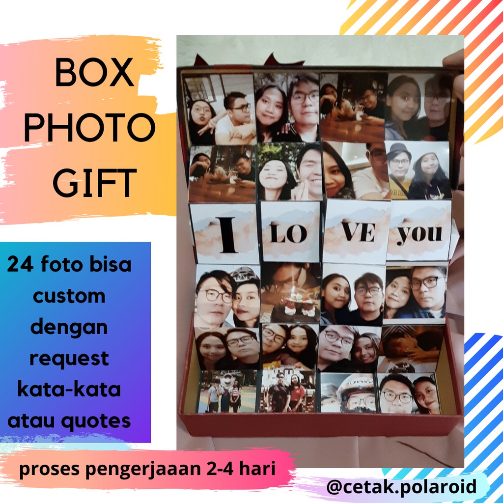 

KADO UNIK BOX FOTO CUSTOM MURAH