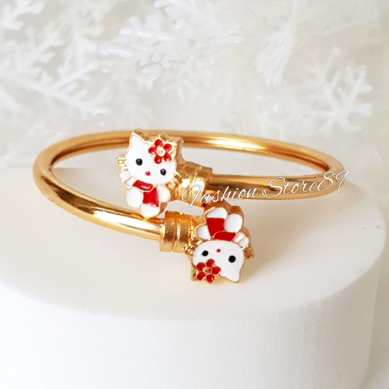 Ready Gelang Bangle Anak Flexibel impor perhiasan xuping Lapis Emas Bestseller