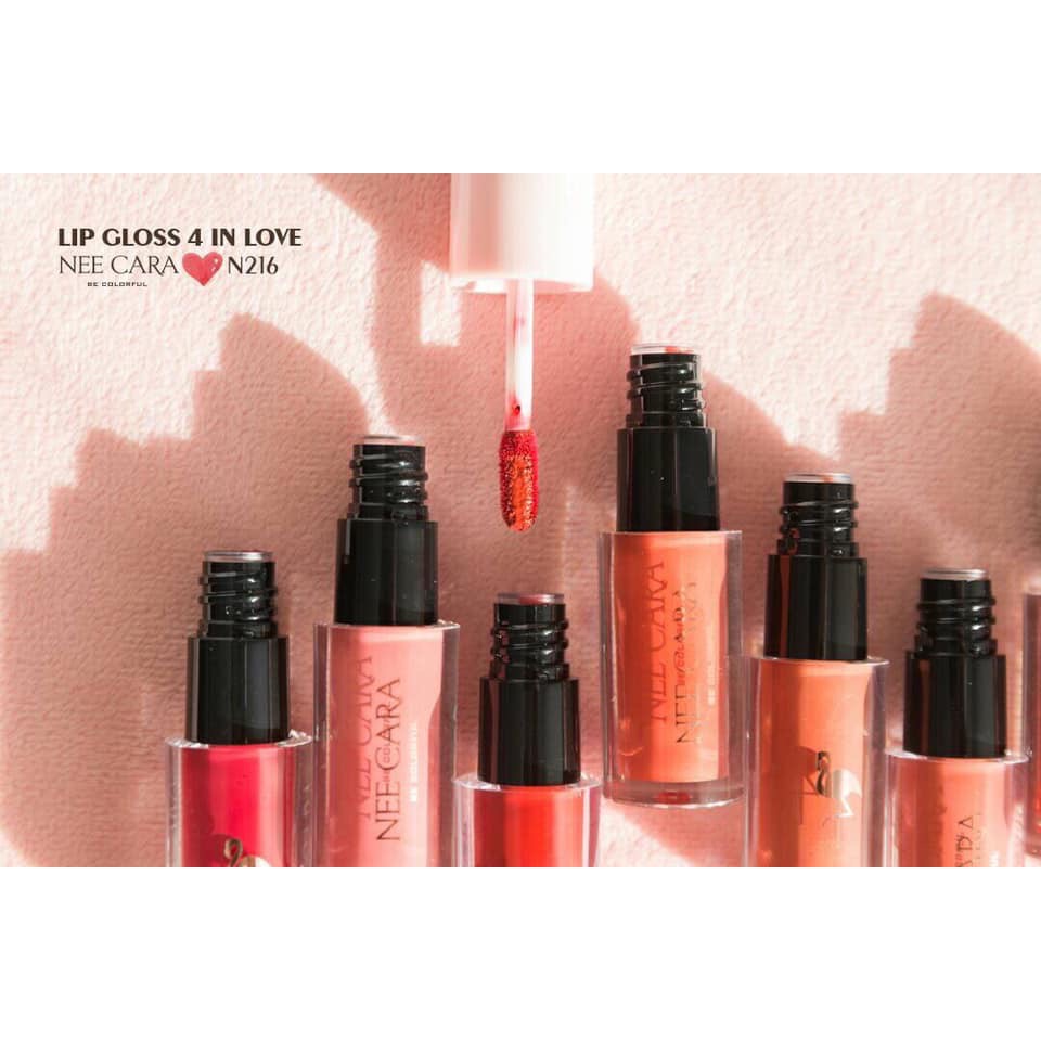 NEE CARA N216 LIP GLOSS 4 IN LOVE / LIP GLOSS / KOSMETIK BIBIR