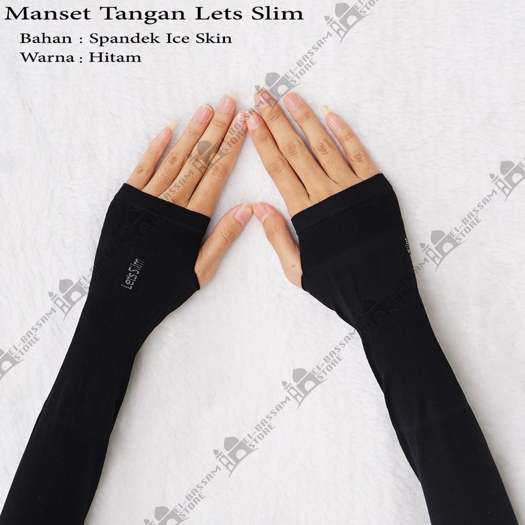 Manset jempol / handsock fingger less Lets Slim Aqua-X Cool Ice Polos Dingin Sejuk SO