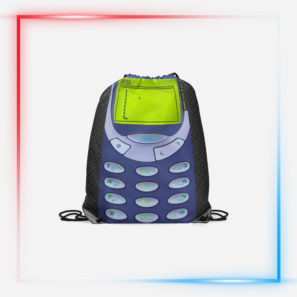 String Bag / Tas Serut Fullprint 3D HP Nokia Jadul