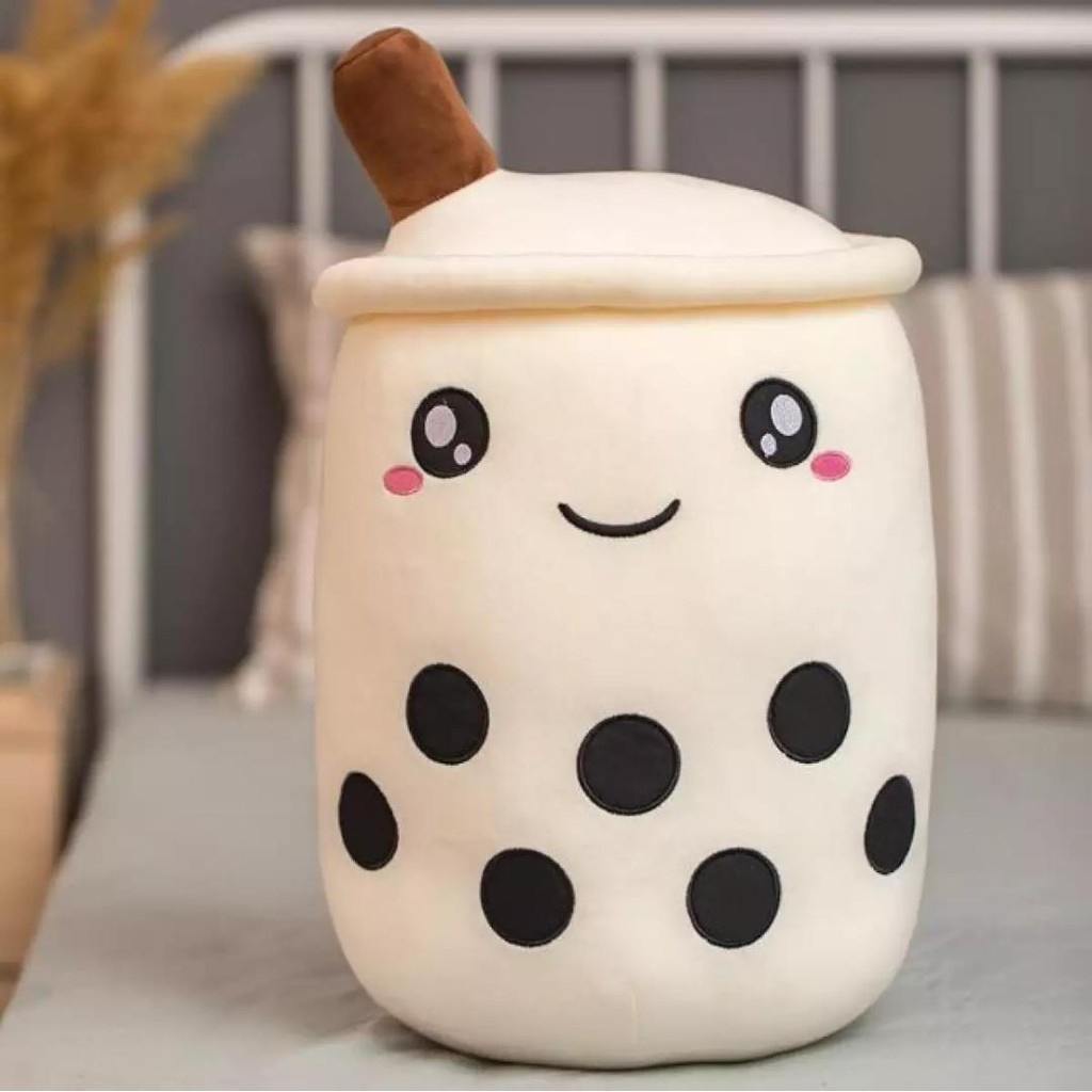 Boneka Boba Bubble Milk Tea Brown Sugar Terlaris Ukuran Jumbo Giant 50 x 30 cm