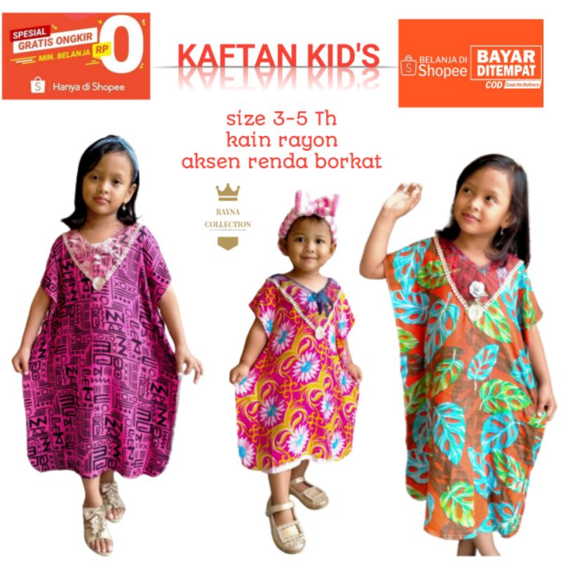 KAFTAN ANAK/DASTER KAFTAN KIDS/KAFTAN