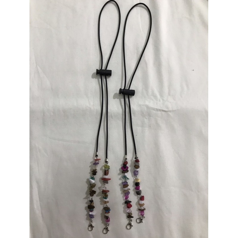 Konektor masker manik + Strap masker (2in1) batu