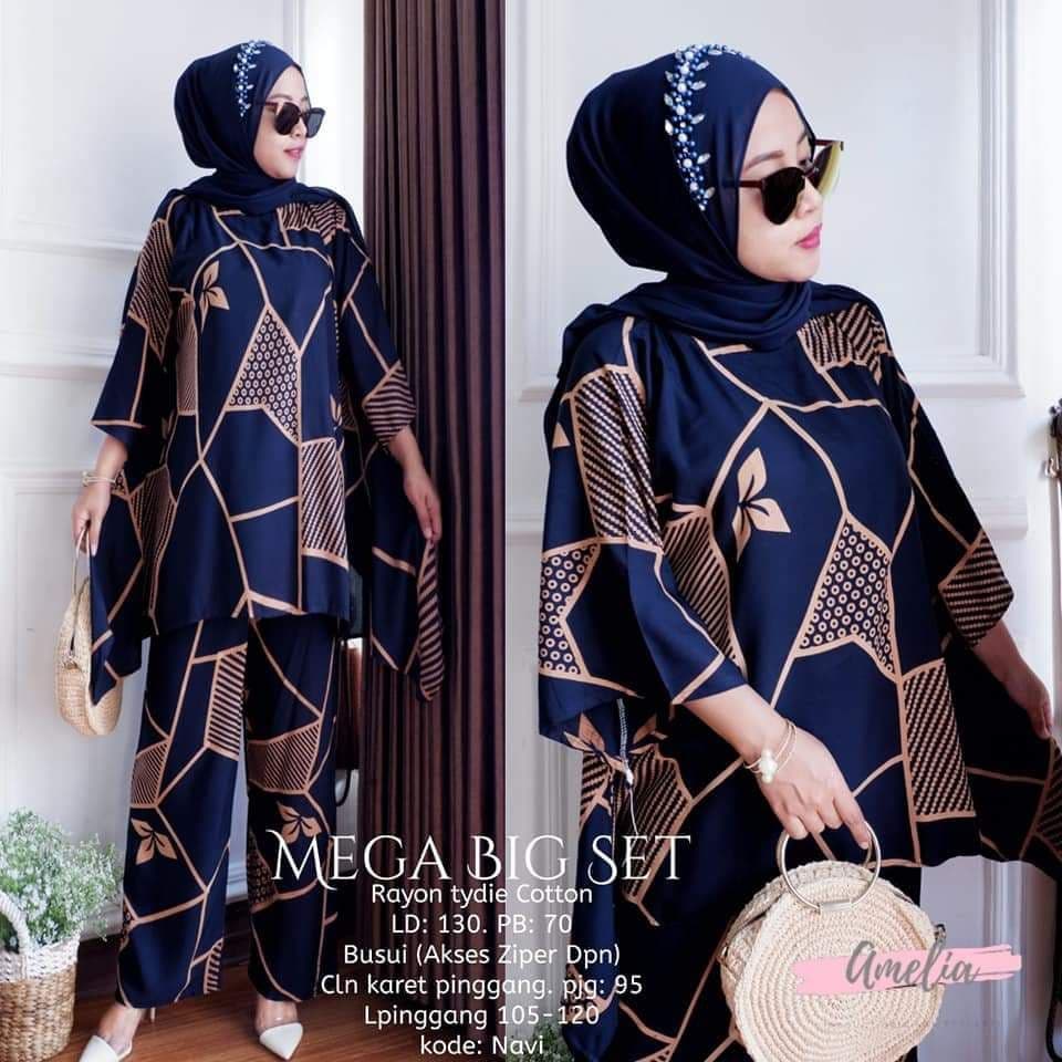 (JUMBO) LD 130 XXXL BASIC DAILY SET JUMBO TERBARU | SETELAN TIE DYE POLOS WANITA | SETELAN RAYON IMP