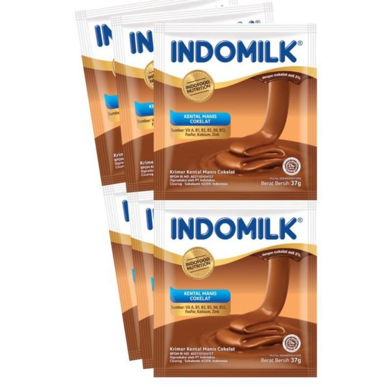 

Kental Manis Indomilk Coklat per pack isi 6 Sachet