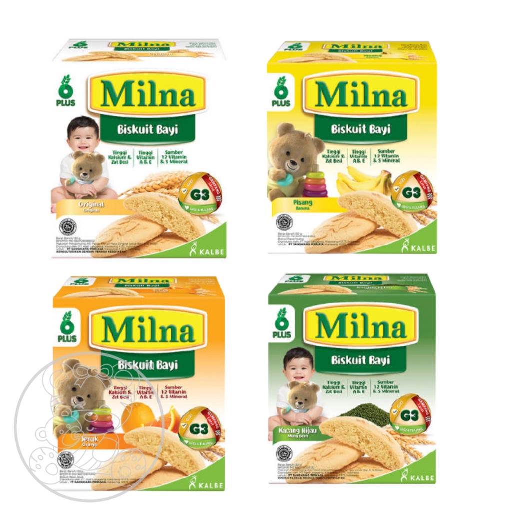 

Milna Original Biskuit Bayi Makanan Pendamping ASI Tekstur Lembut 130 g