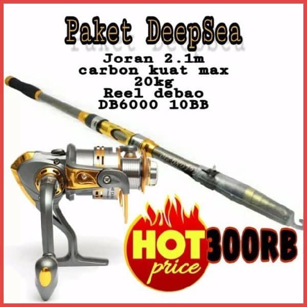 PROMO PROMO JORAN PANCING LAUT SATU SET REEL DEBAO 10 BALL BEARING