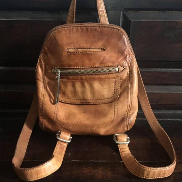 Tas ransel BP backpacker Fossil jadul vintage buyut kecil preloved bekas second