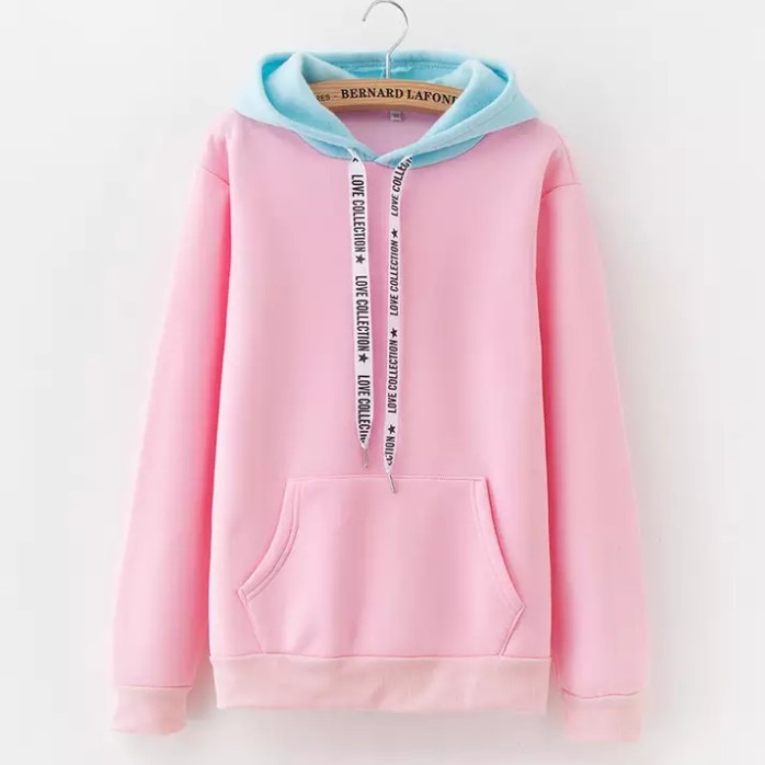 sweater hoodie wanita shopee