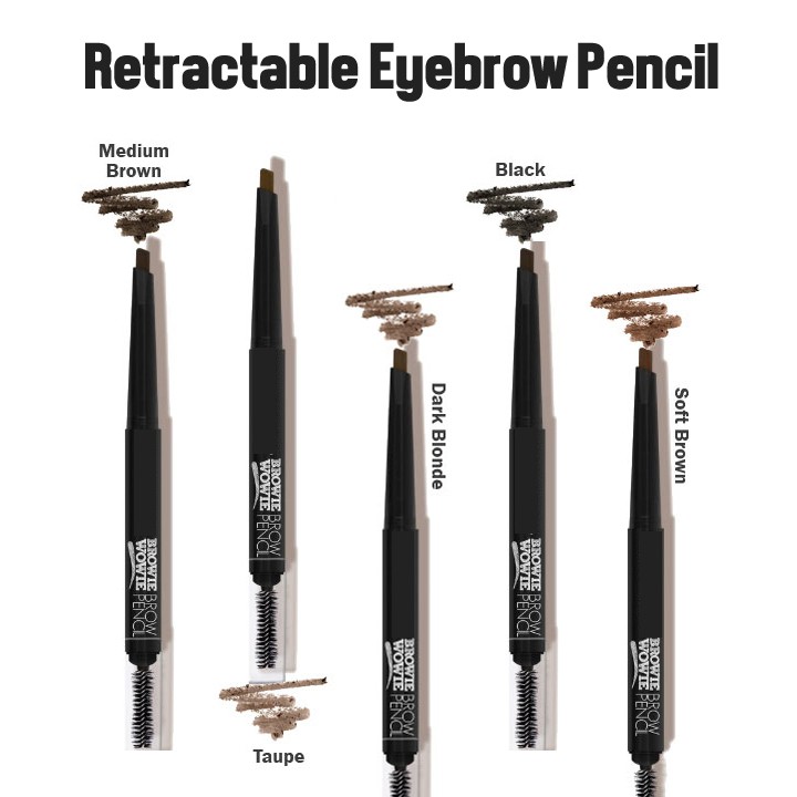 RETRACTABLE EYEBROW PENCIL BROW PENSIL ALIS TAHAN AIR