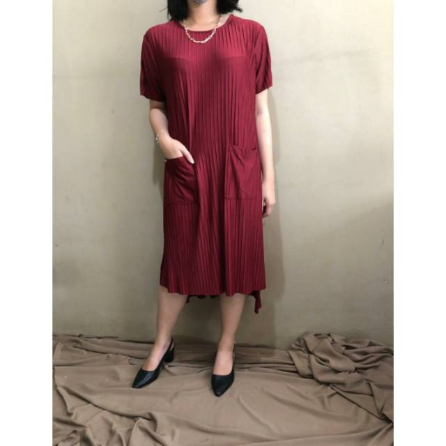 KHUSUS GROSIR 6PCS Dress Casual Plisket 4885