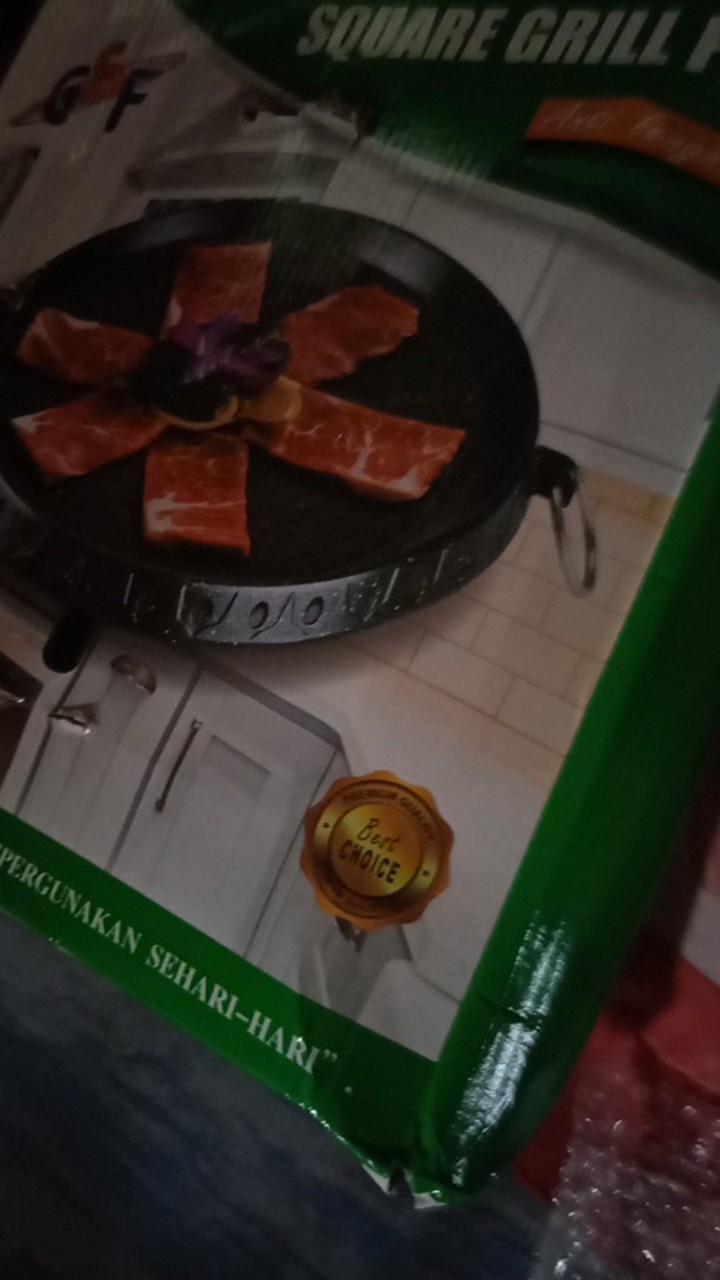 Bbq Round Grill / Bulgogi Pan Panggangan Bulat / Alat Panggang Barbeque 4518/8930