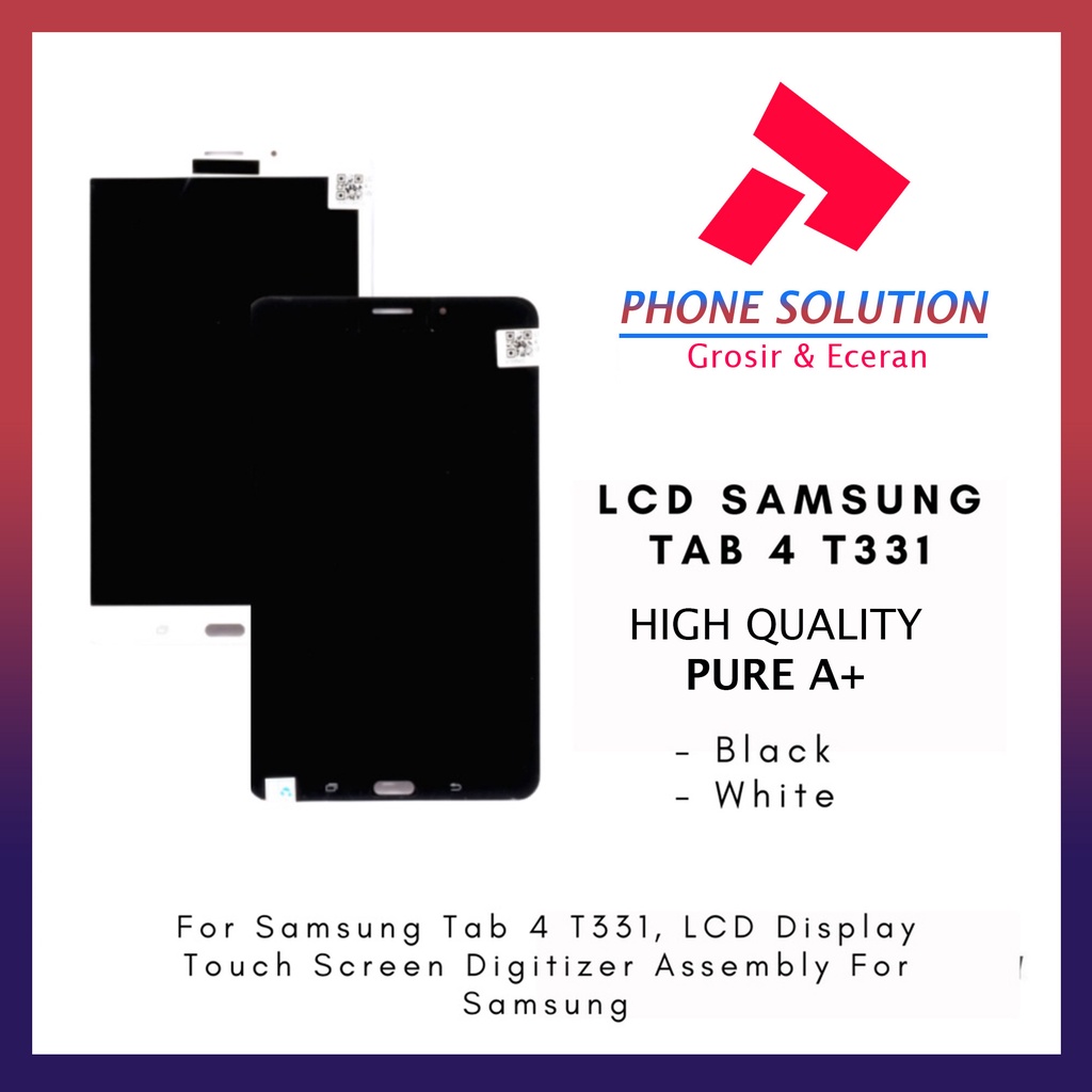 LCD Samsung Tab 4 8.0 Inch / LCD Samsung T331 Fullset Touchscreen // Supplier LCD Samsung - Garansi 1 Bulan