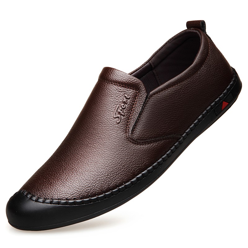  Sepatu  Loafers Slip On Casual  Bahan Kulit Asli Buatan  