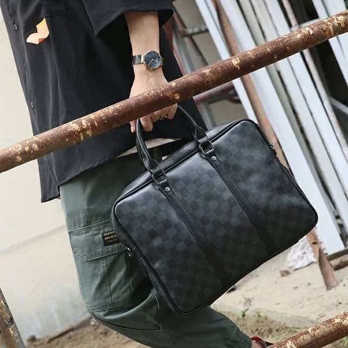 TAS KERJA TAS KANTOR PRIA IMPORT KOTAK-TAS LV