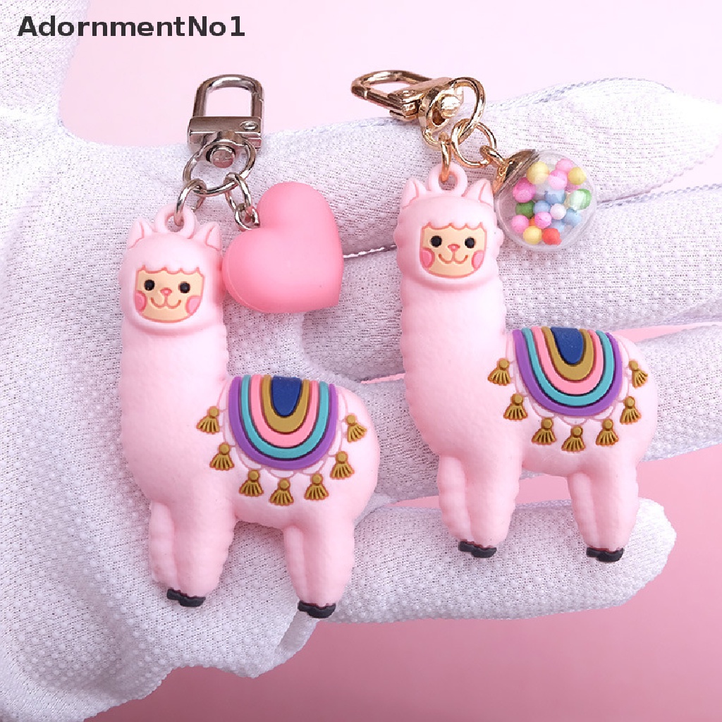 (AdornmentNo1) Gantungan Kunci Bentuk Kartun Alpaca Untuk Anak Perempuan