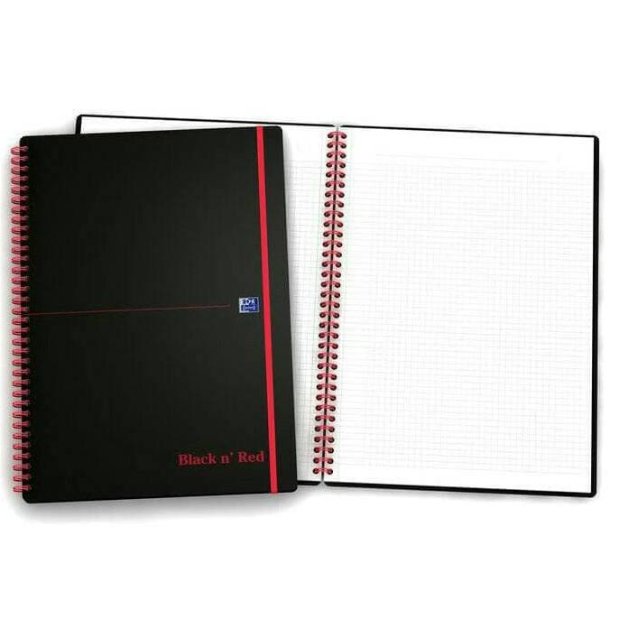 

PROFESSIONAL NOTEBOOK A5 SQUARED BLACK N'RED OXFORD PROMO