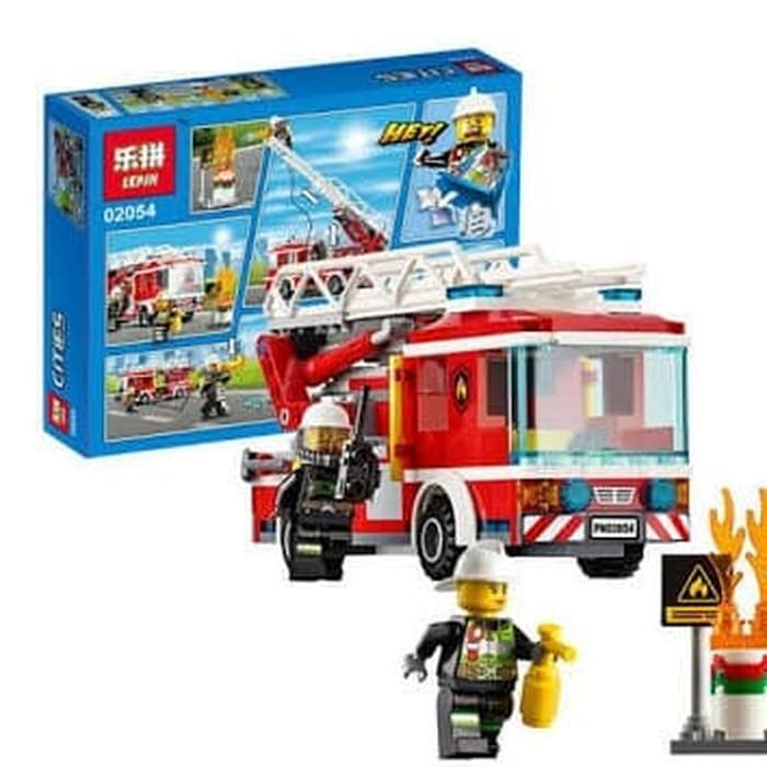 The Fire Ladder Truck - Lepin 02054 - City