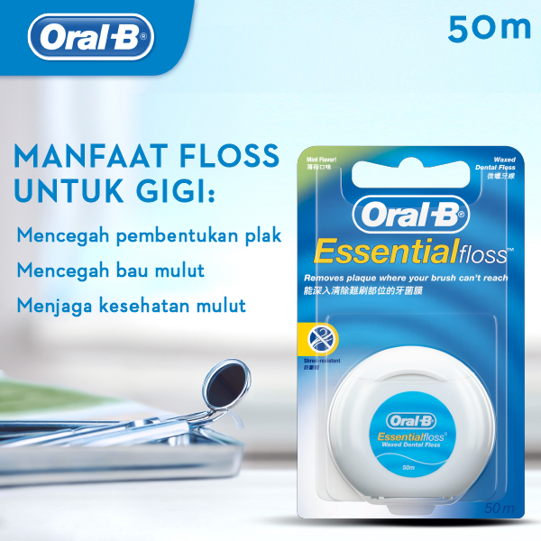 Oral-B Satin Floss Benang Gigi 50 M - Isi 3