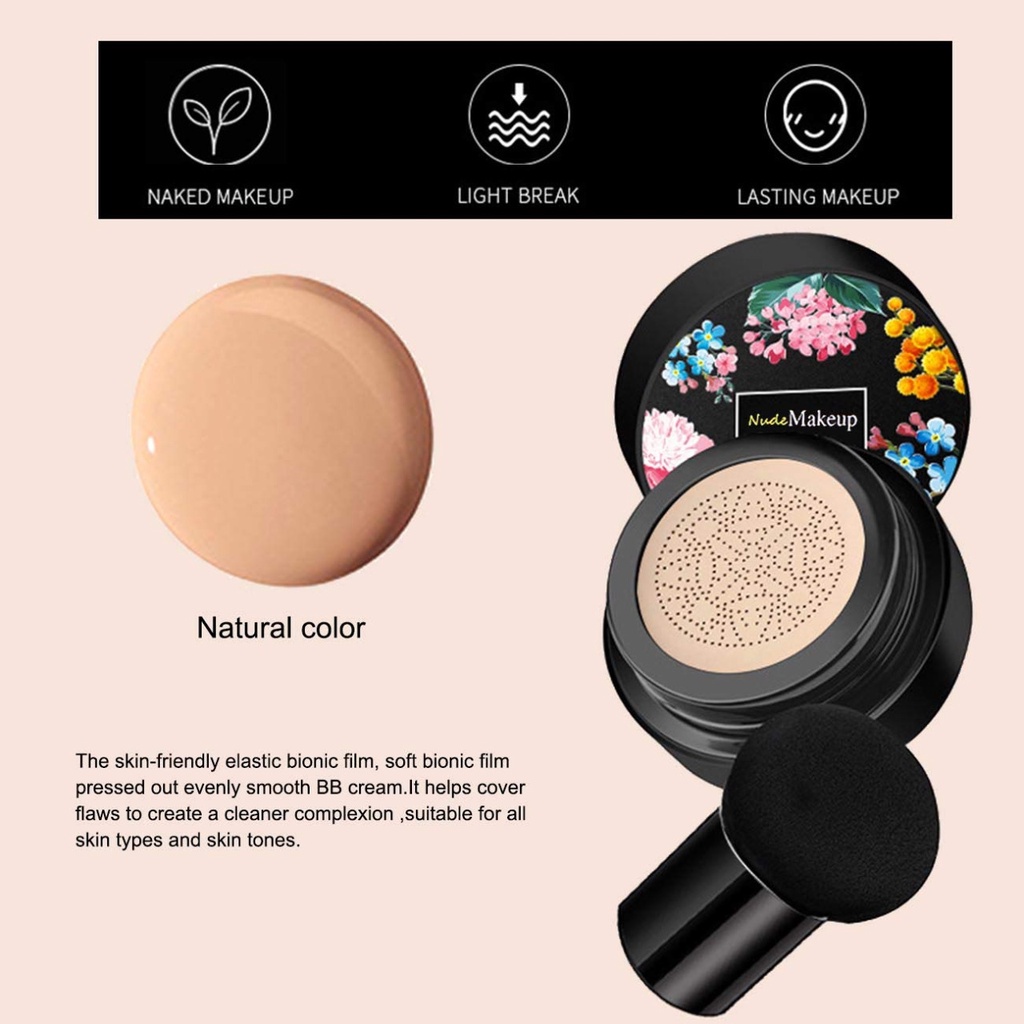 LANJIMEI Mushroom Head Air Cushion CC Cream / BB Cream Foundation / Coverage Liquid Foundation Matte