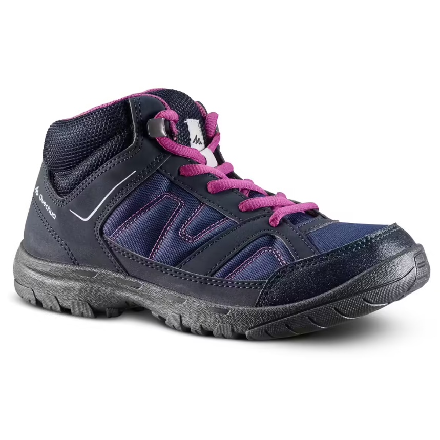 QUECHUA MH100 Sepatu Boots Anak Perempuan Hiking Ringan