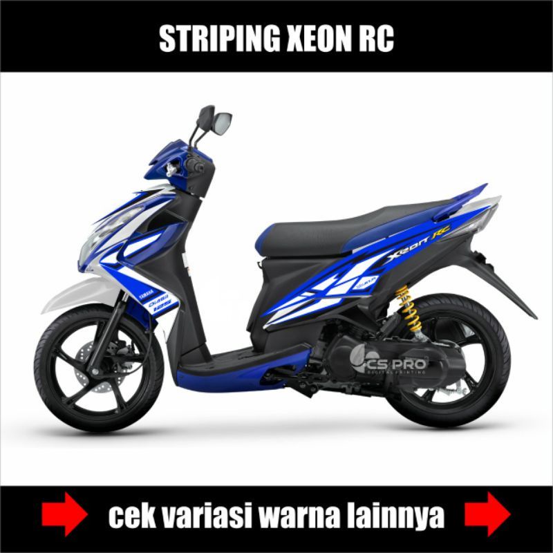 Striping Sticker Motor Xeon RC Striping Variasi body motor XEON