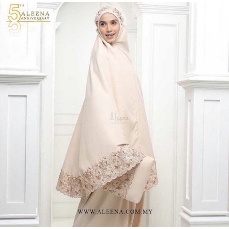 Mukena Telekung Khadijah Dewasa Floraleena Set tas