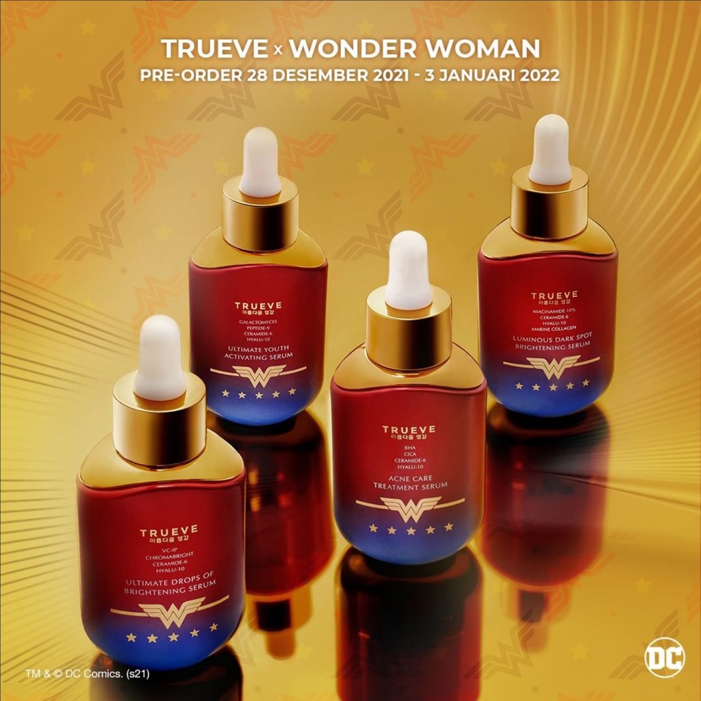 [Limited Edition] Trueve Wonder Woman Serum Ultimate Youth Activating Kecantikan Wajah