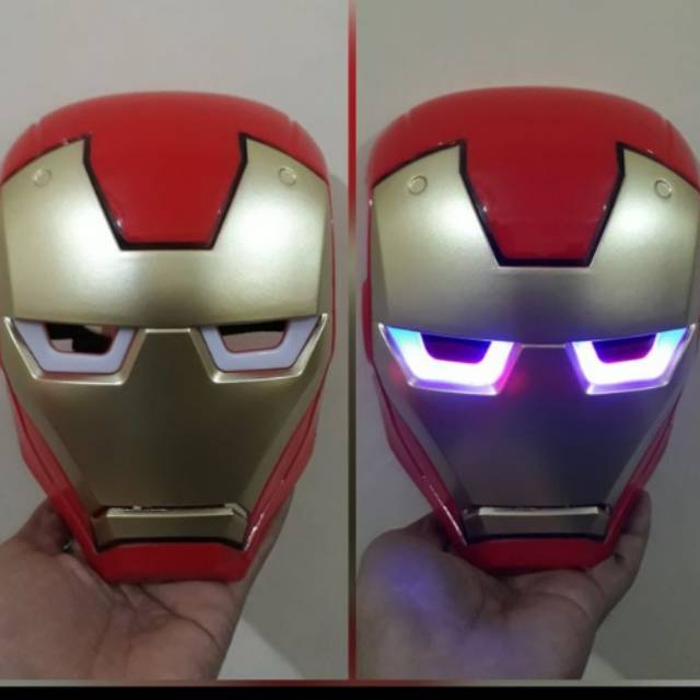 TOPENG IRONMAN IRON MAN ANAK LED