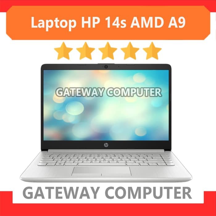 Laptop HP 14s AMD A9 9425 RAM 4GB HDD 1TB 14 HD Windows 10 Bergaransi