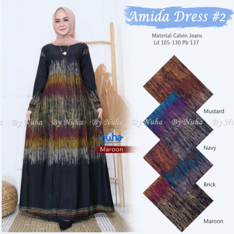 AMINDA DRESS #2 MATERIAL CALVIN JEANS
