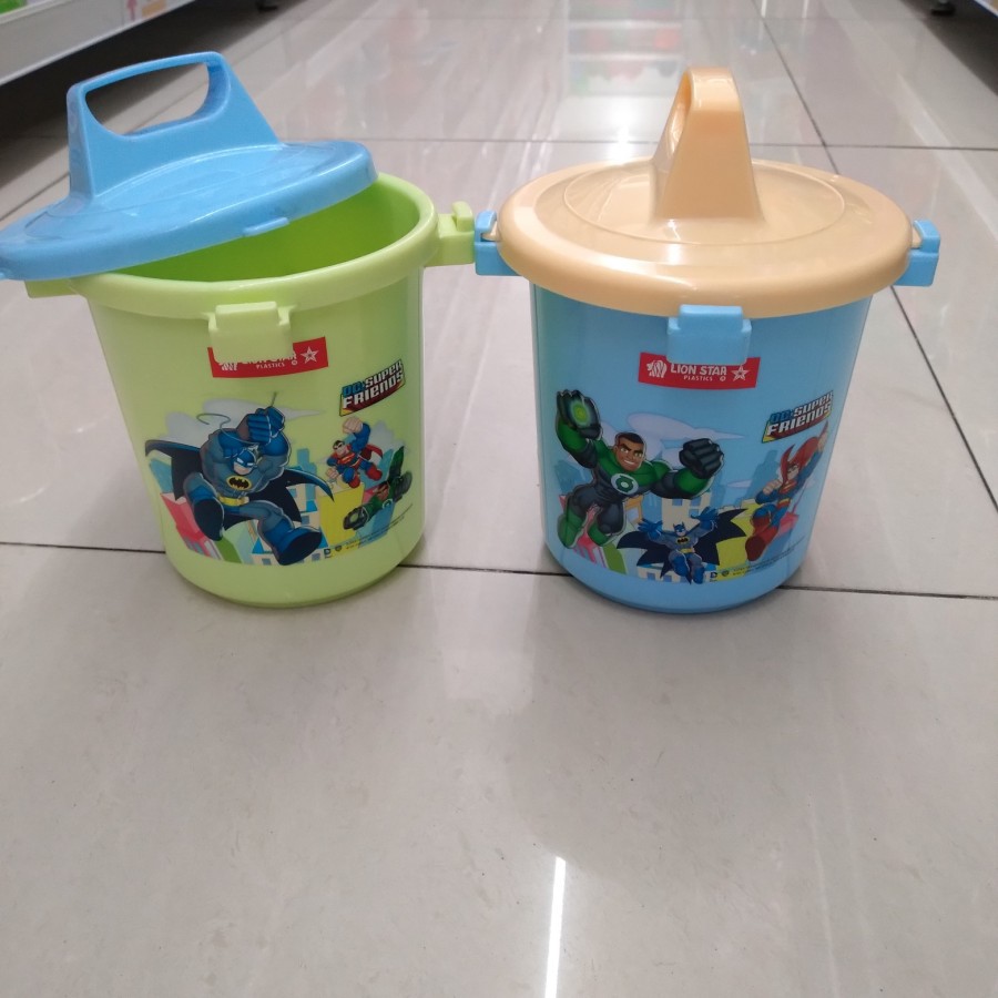 Lion Star Ember Kecil Mini Bak Baskom Lucu Anak Air FE-1 Fancy Pail Ada Tutup Plastik