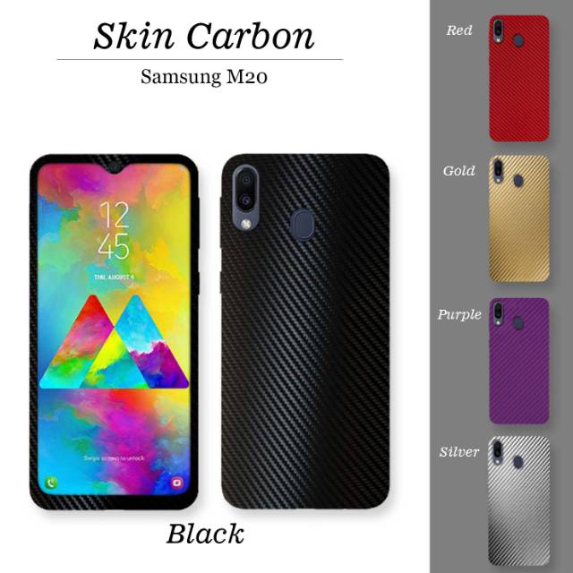 M20 Carbon skin samsung galaxy m20 FULL BODY PRESISI