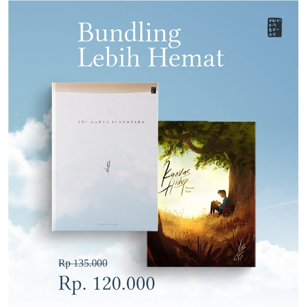 Bundling buku Ini Hanya Sementara dan planner note