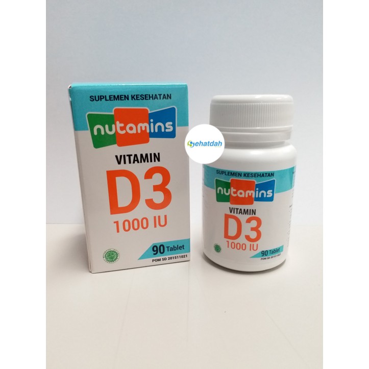 Nutamins Tablet Vitamin D3 1000 IU - 90 tab/botol