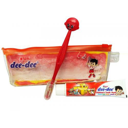 Yuri Dee Dee Gift Pack Tooth Brush &amp; Paste - Set Pasta Gigi Odol + Sikat Gigi Anak - FREE POUCH