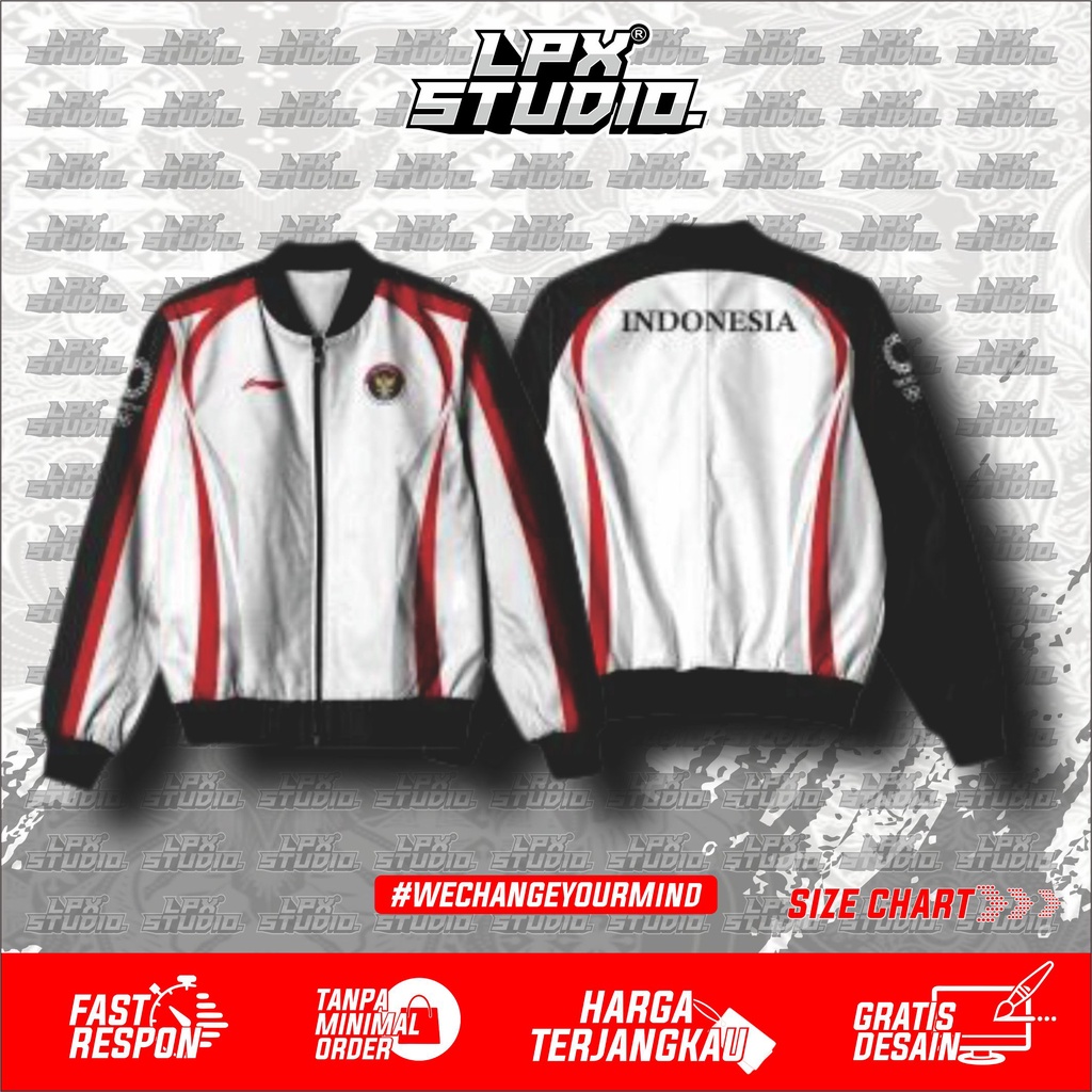 JAKET TIMNAS OLIMPIADE TOKYO FULL PRINTING